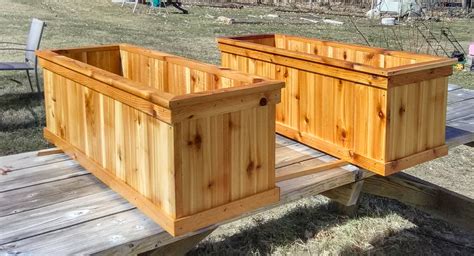 raised cedar planter box